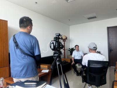 榆林經開區管委會副主任解會君采訪中